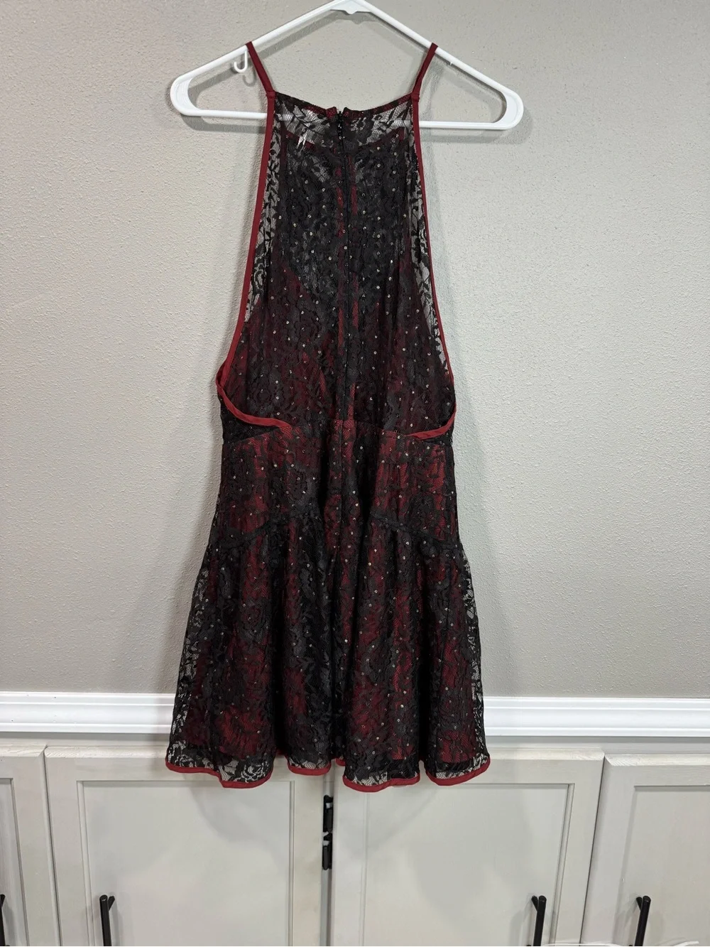 Free People Wish Upon A Star Lace Mini Dress